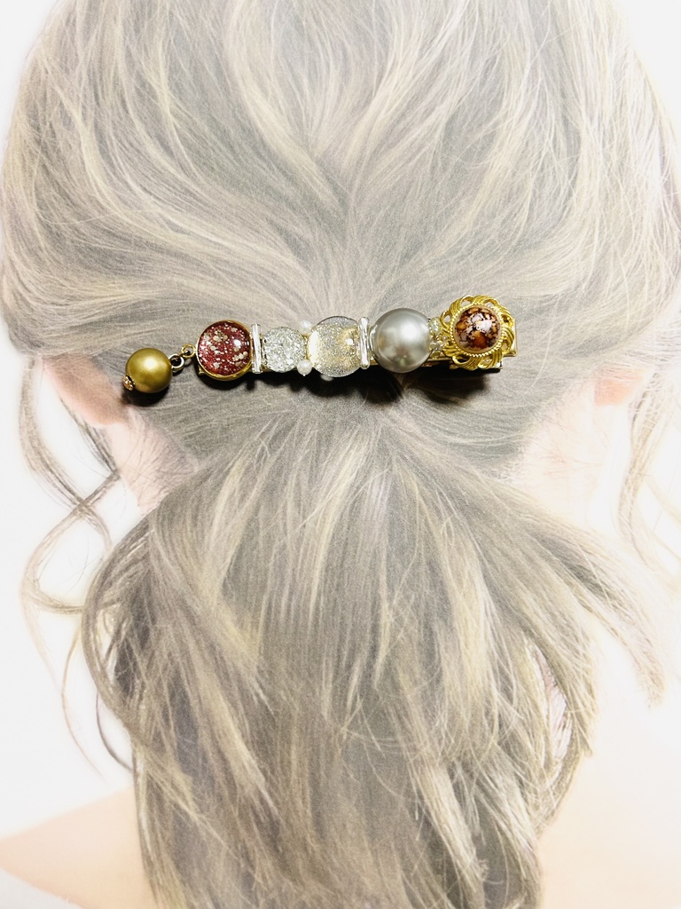 【ヘアクリップ】🔥、🎴、🌊、🦋イメージカラー