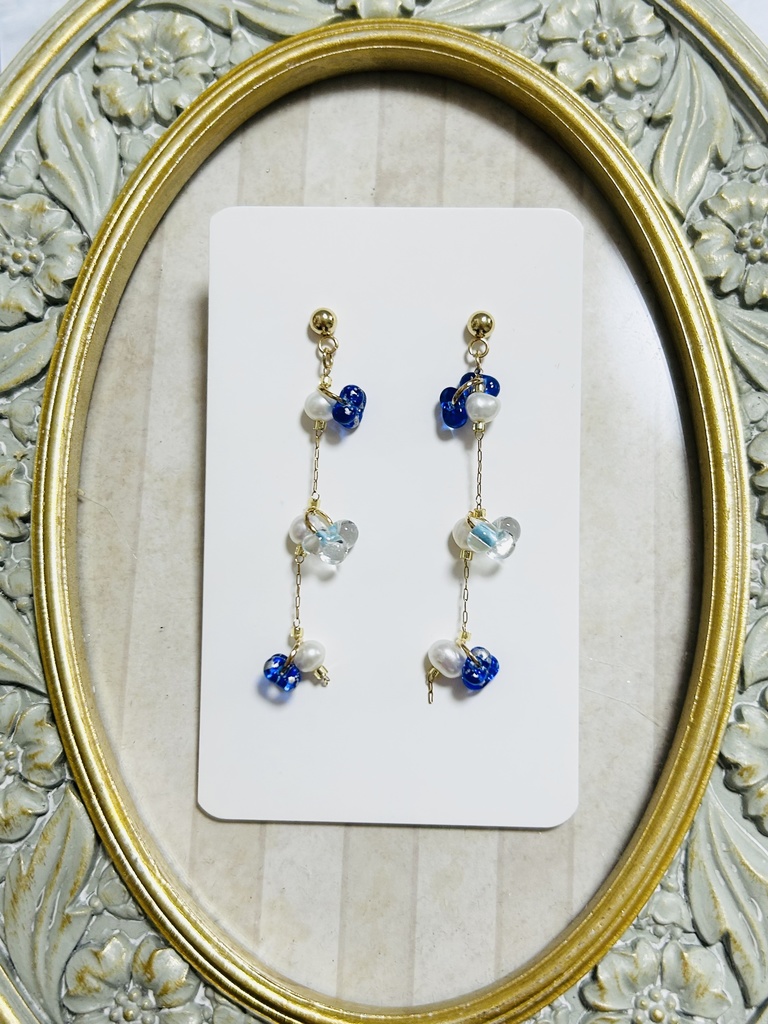 【ピアス1】🌊さんイメージカラー ゴールド