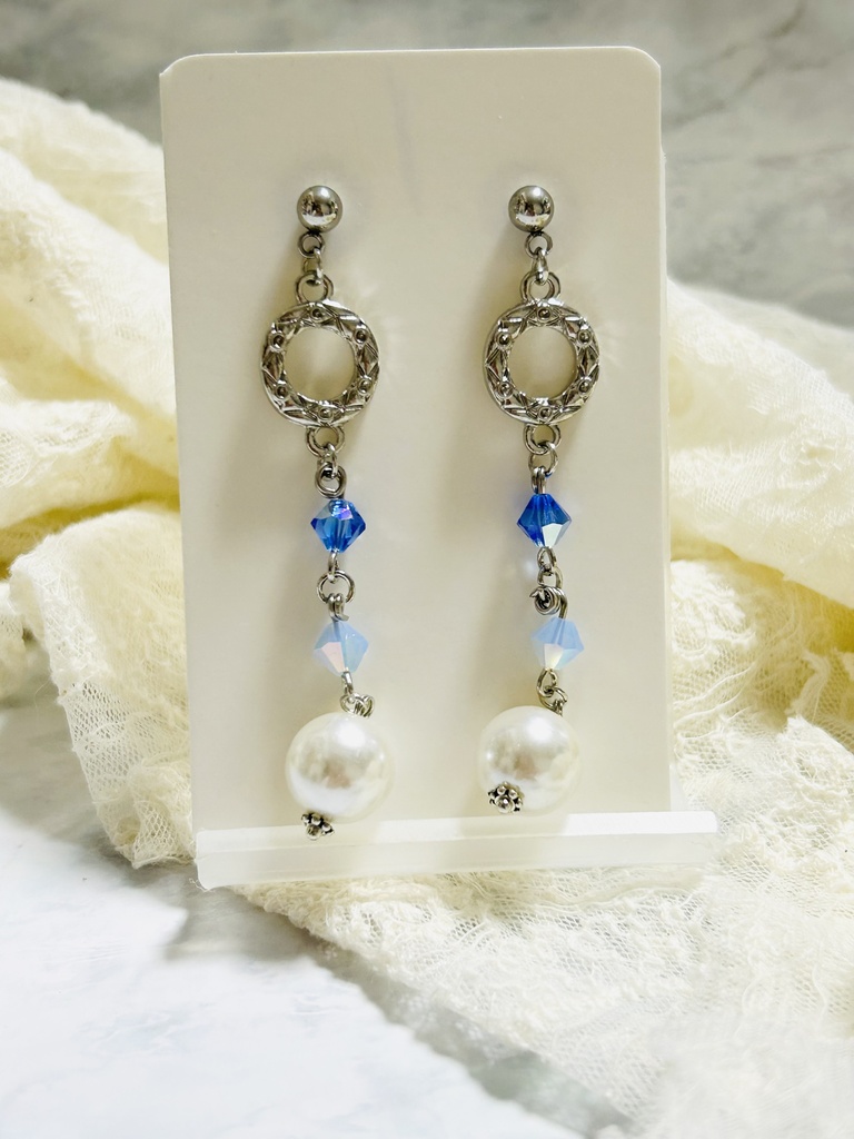 【ピアス1】🌊さんイメージカラー シルバー