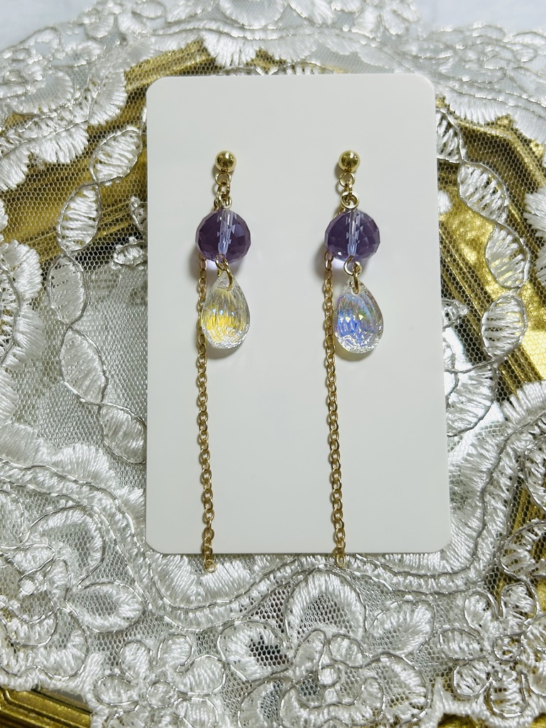 【ピアス1】🦋さんイメージカラー ゴールド