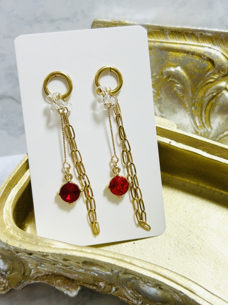 【ピアス2】🔥さんイメージカラー ゴールド