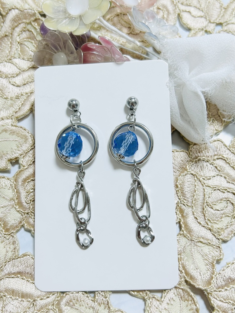 【ピアス2】🌊さんイメージカラー シルバー