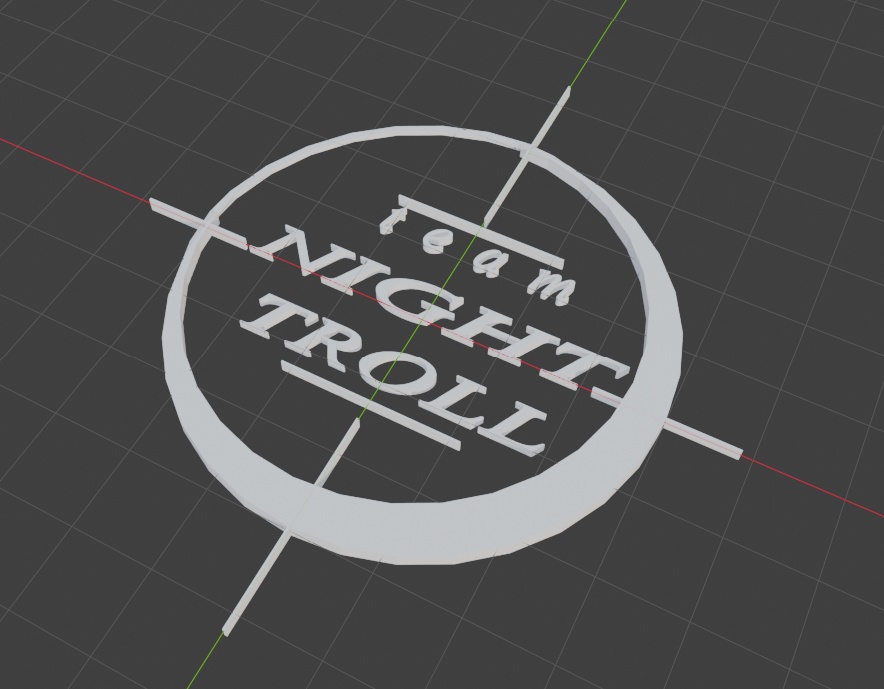Team Night Troll ロゴバッジ[fbx]