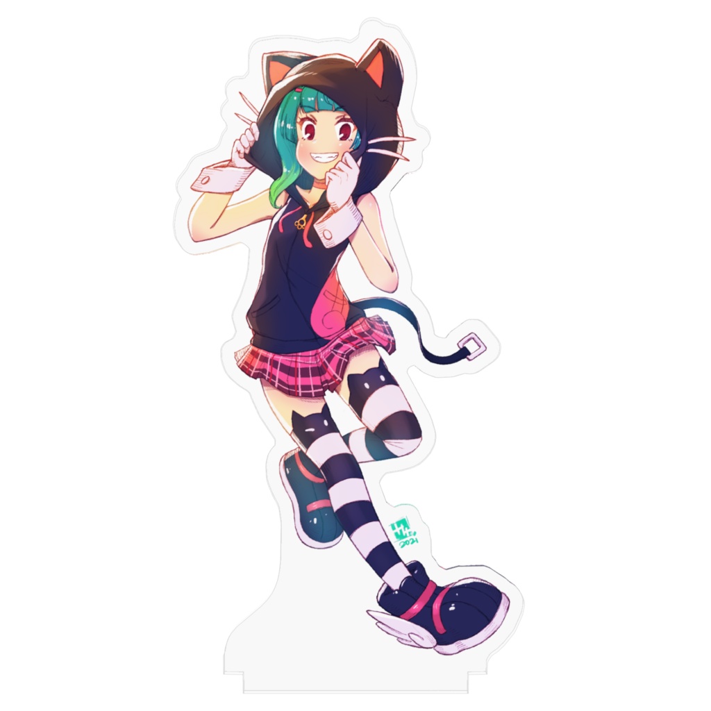 ネコパーカーあおいちゃん アクリルフィギュア