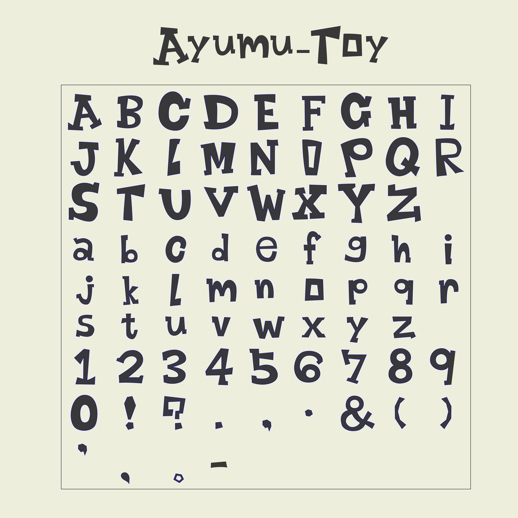 Ayumu-Toy font