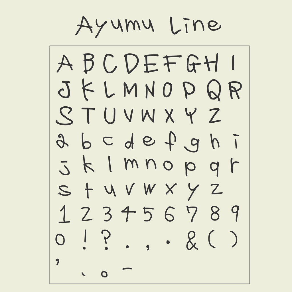Ayumu-Line font