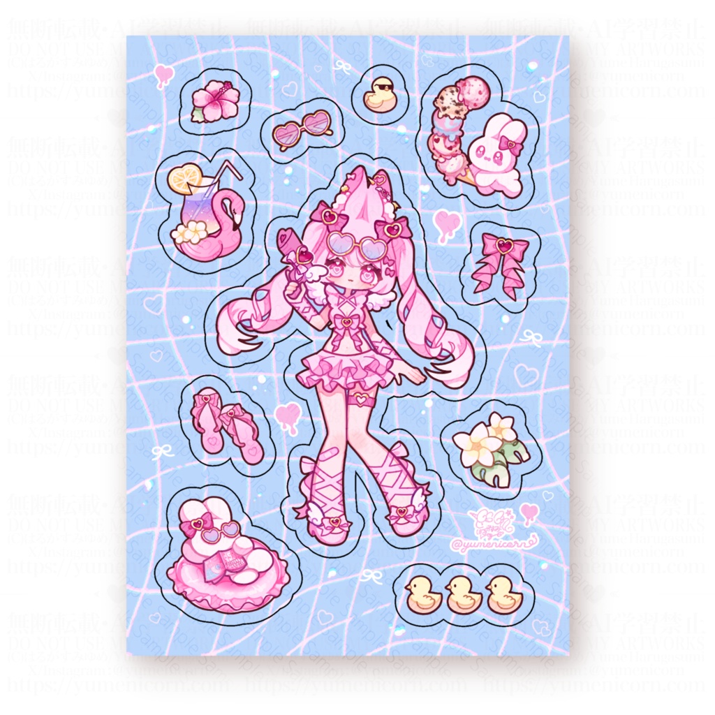 高耐候つめこみステッカー👙