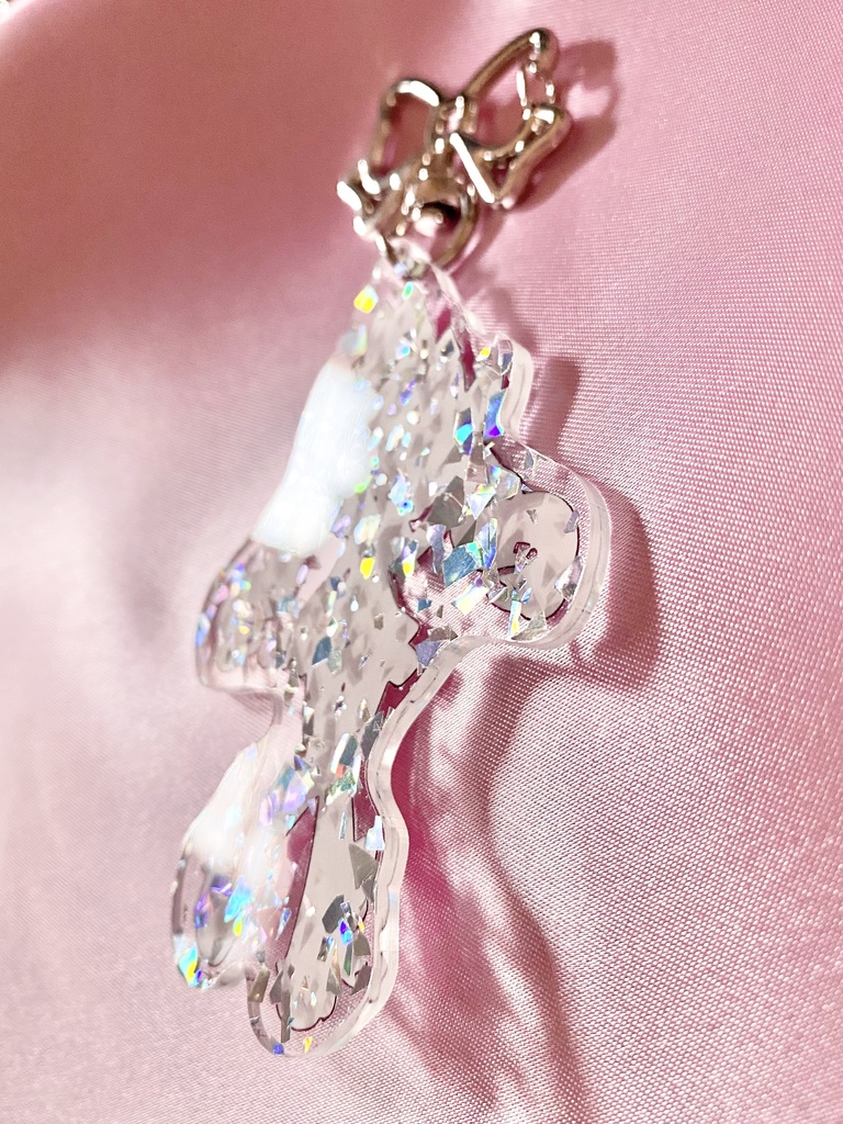 きらきら片面アクリルキーホルダー(メタルフレーク/全1種)