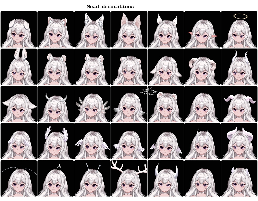 【live2dモデル】2wintails Customisable Vtuber Model