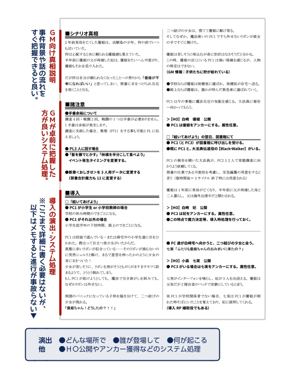 続!マギカロギアシナリオのつくりかた。+改変OKサンプルシナリオDL