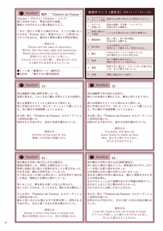 無料DL マギカロギア/越境者「舞台少女」専用/シナリオボックス「Revue à la mode」