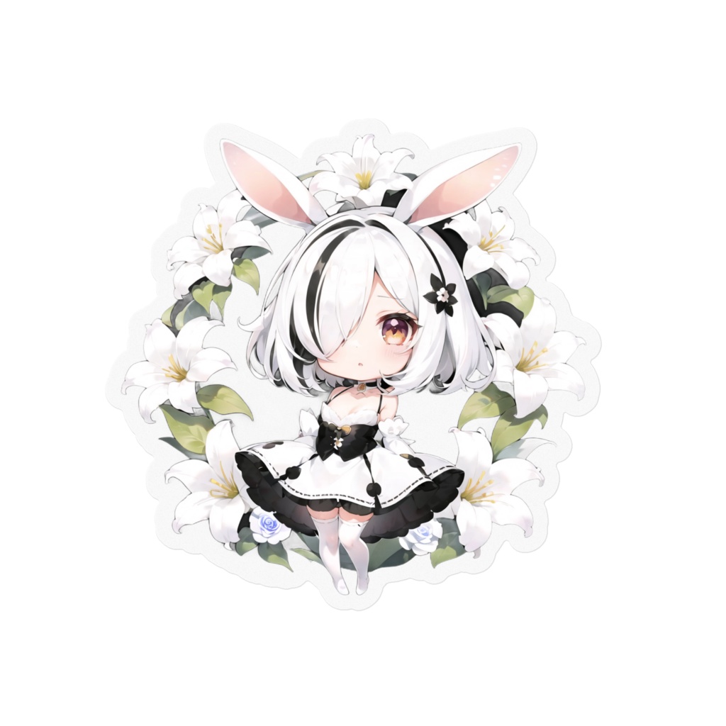 うさ耳らんふぁちゃんステッカー