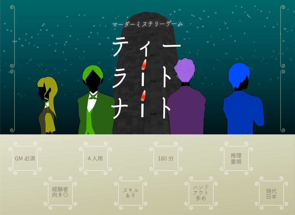 マーダーミステリーゲーム「ティーラiトナiト」パッケージ版