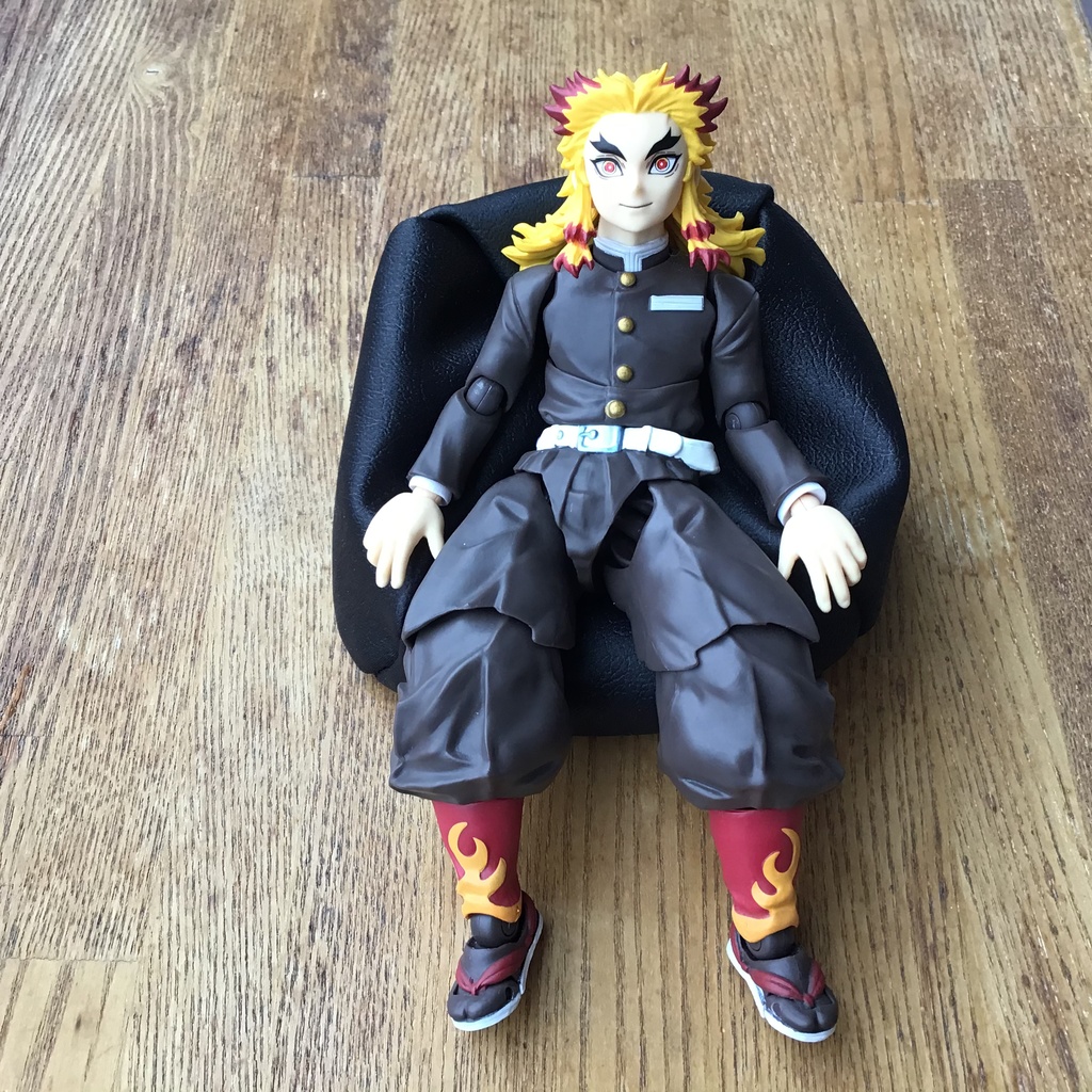 ドールソファ 座れる ビーズクッション レザー調