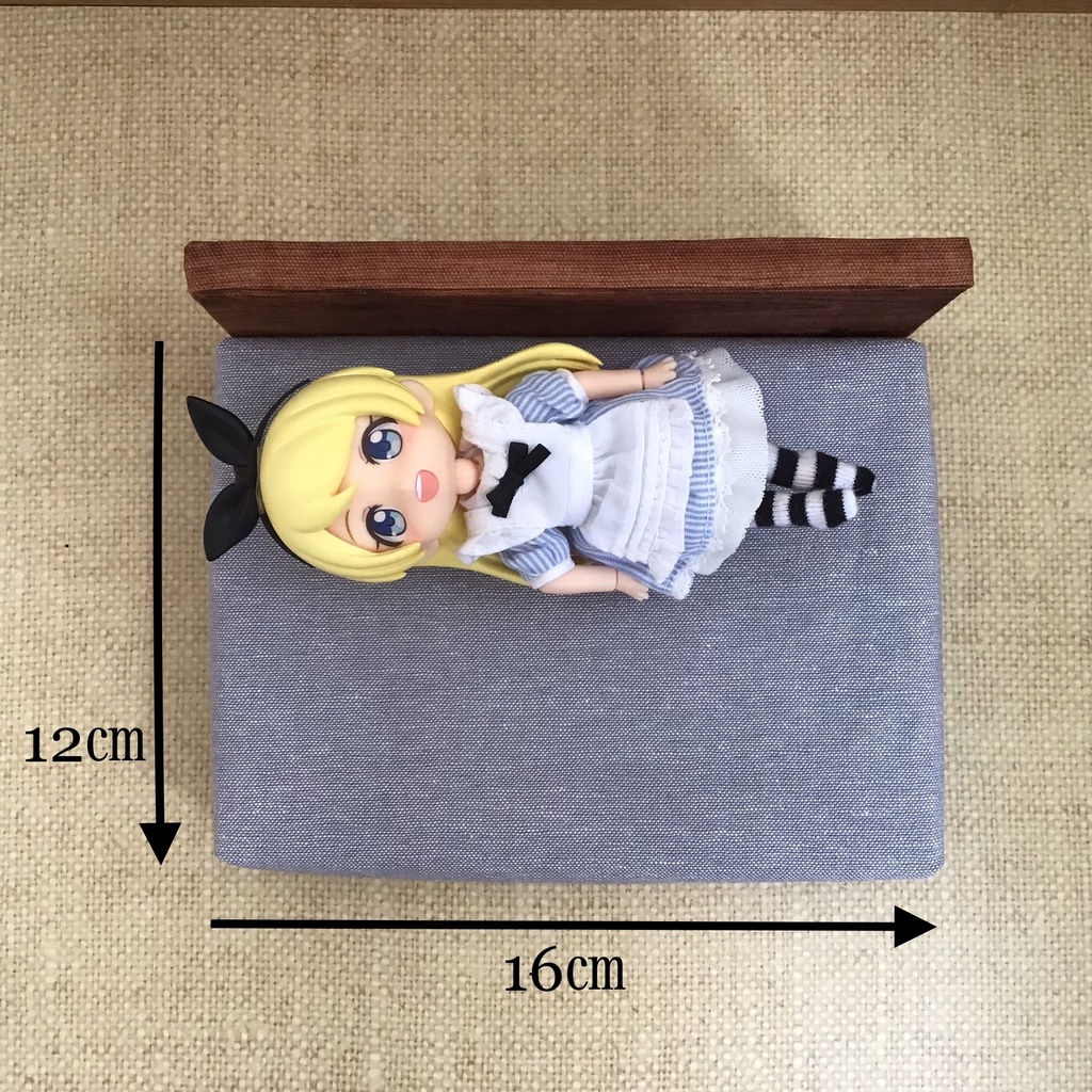 ドール用 ソファベッド(1/12 ダブルサイズ) ミニチュア家具