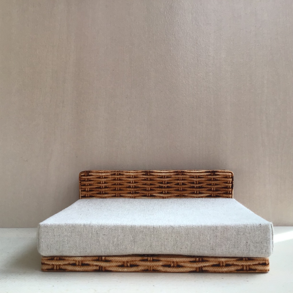 ドール用 ソファベッド 1/12 ダブルサイズ ミニチュア家具