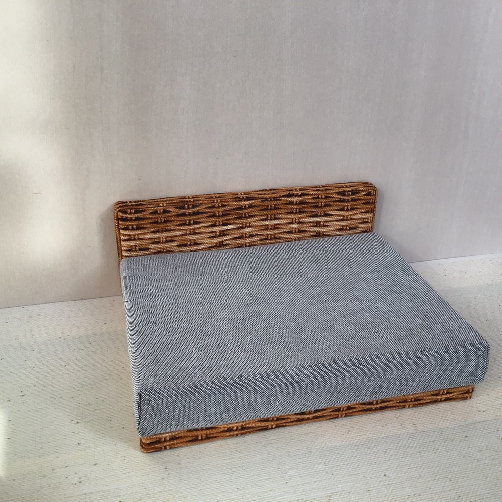 ドール用 ソファベッド (1/12 ダブルサイズ) ミニチュア家具