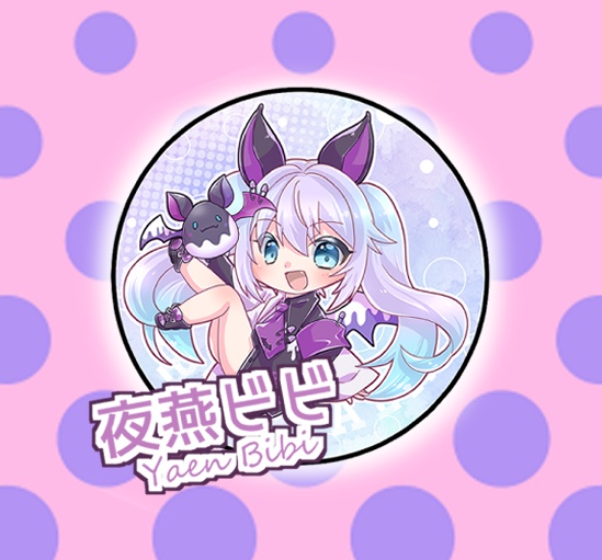 推しガチャ百V繚乱 vol.1　夜燕ビビ缶バッジ