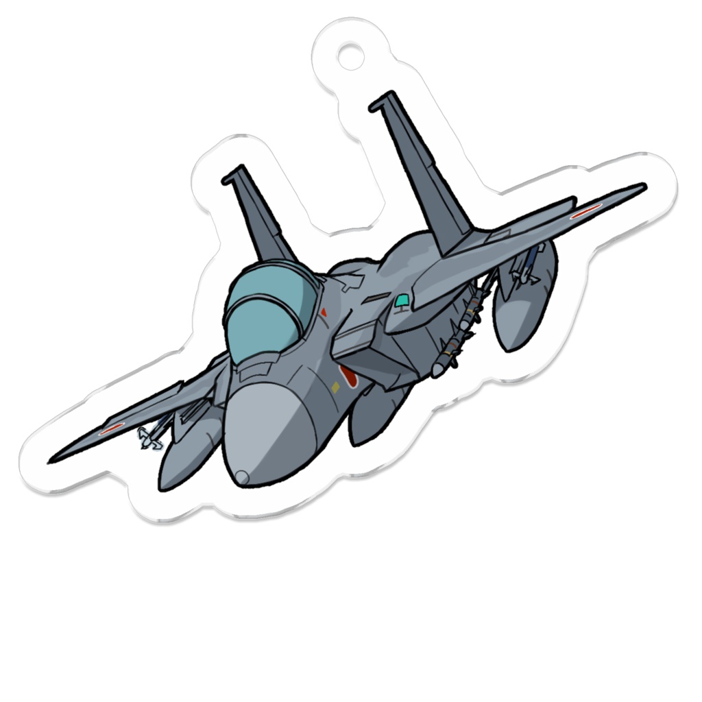 アクリルキーホルダー　航空自衛隊 F-15DJ