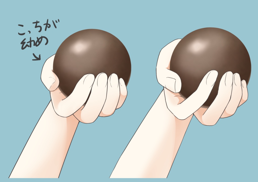 【Vtuber向け素材】ぴっかぴかの泥団子を持った手