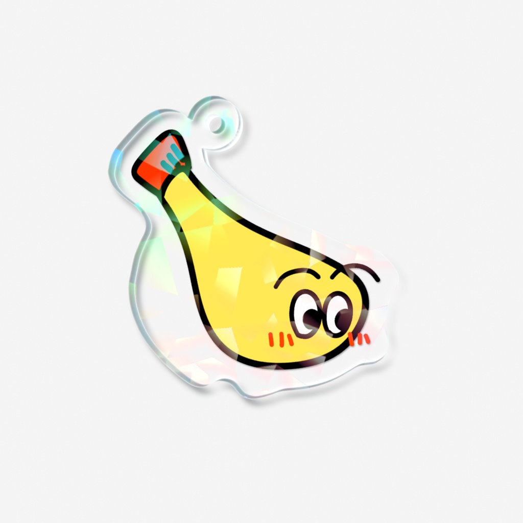 マヨヨ顔あり ホログラムアクリルキーホルダー