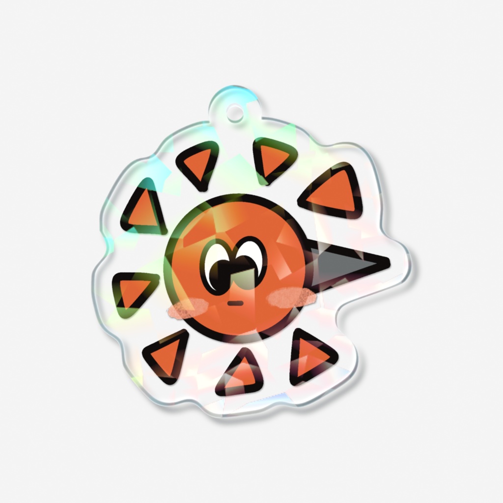 太陽 ホログラムアクリルキーホルダー