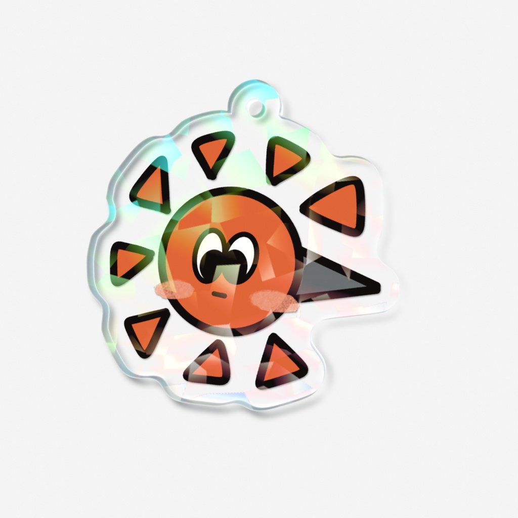 太陽 ホログラムアクリルキーホルダー