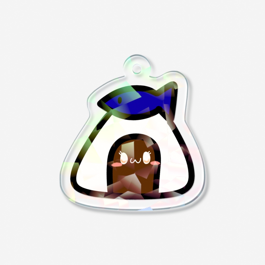 未加工シーチキン味ちゃんホログラムアクリルキーホルダー