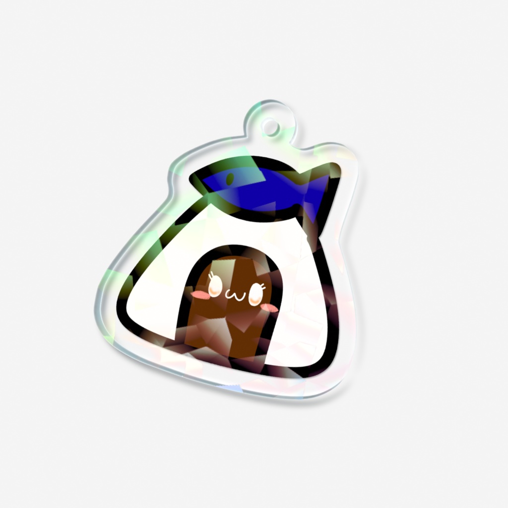 未加工シーチキン味ちゃんホログラムアクリルキーホルダー