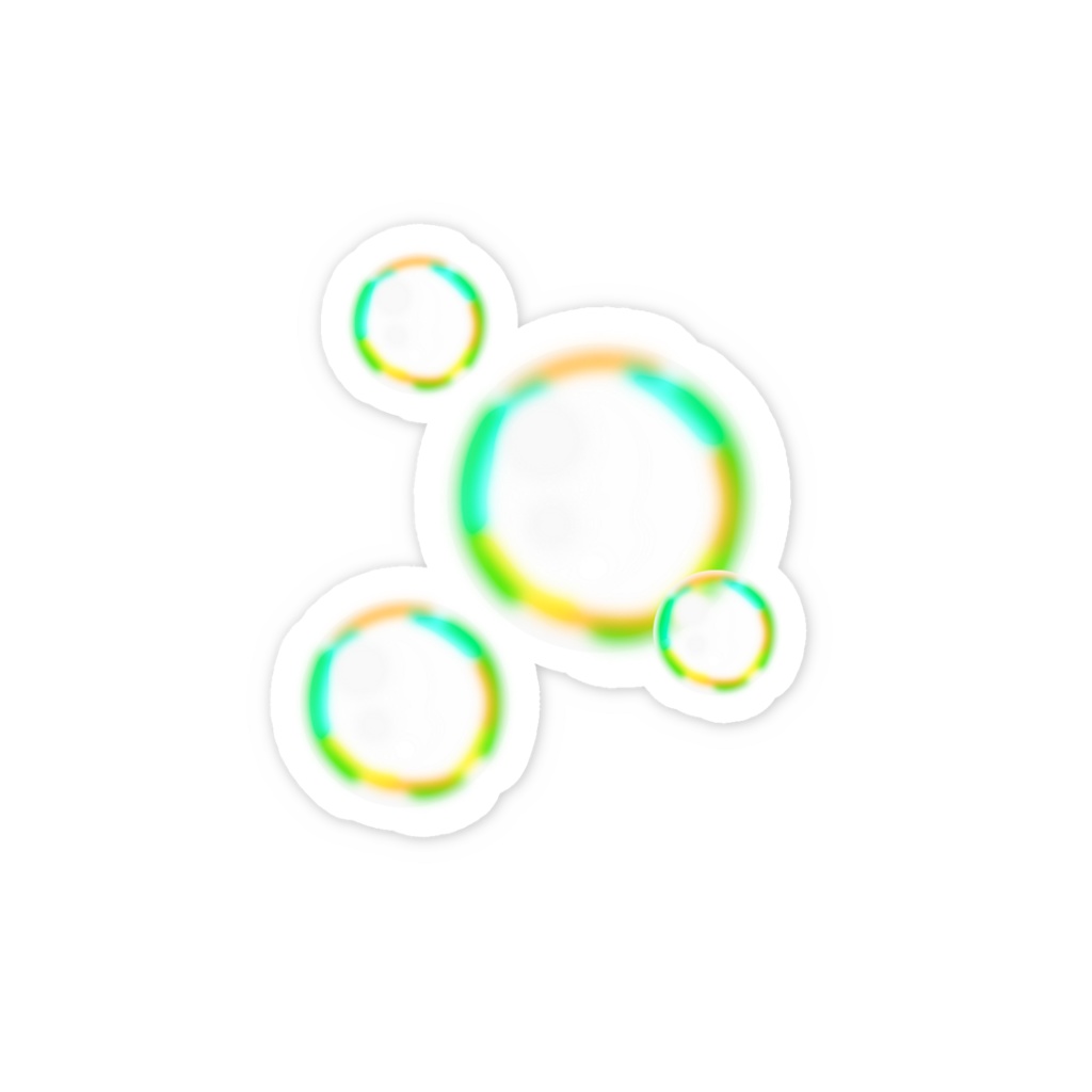 ばぶる。ステッカー