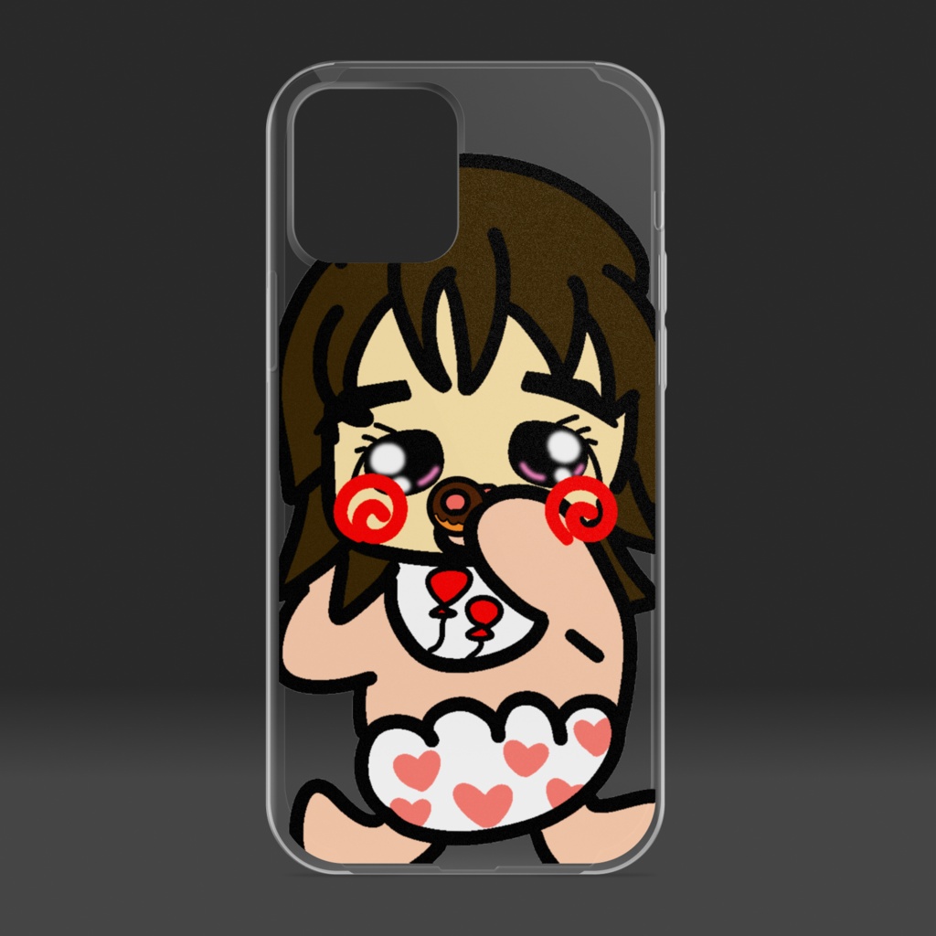 iPhone透明ケース-主張が強いベイビー🍼女の子👶🏻