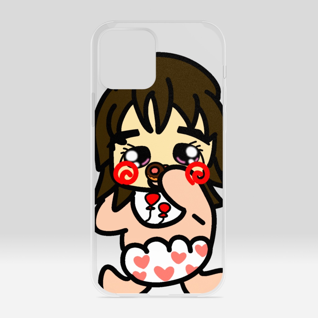 iPhone透明ケース-主張が強いベイビー🍼女の子👶🏻