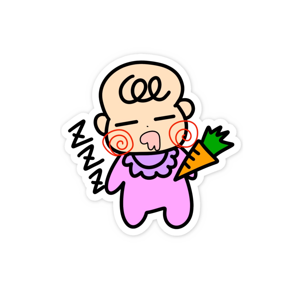 主張が強いベイビー🍼かぷちゃん👶🏻ステッカー