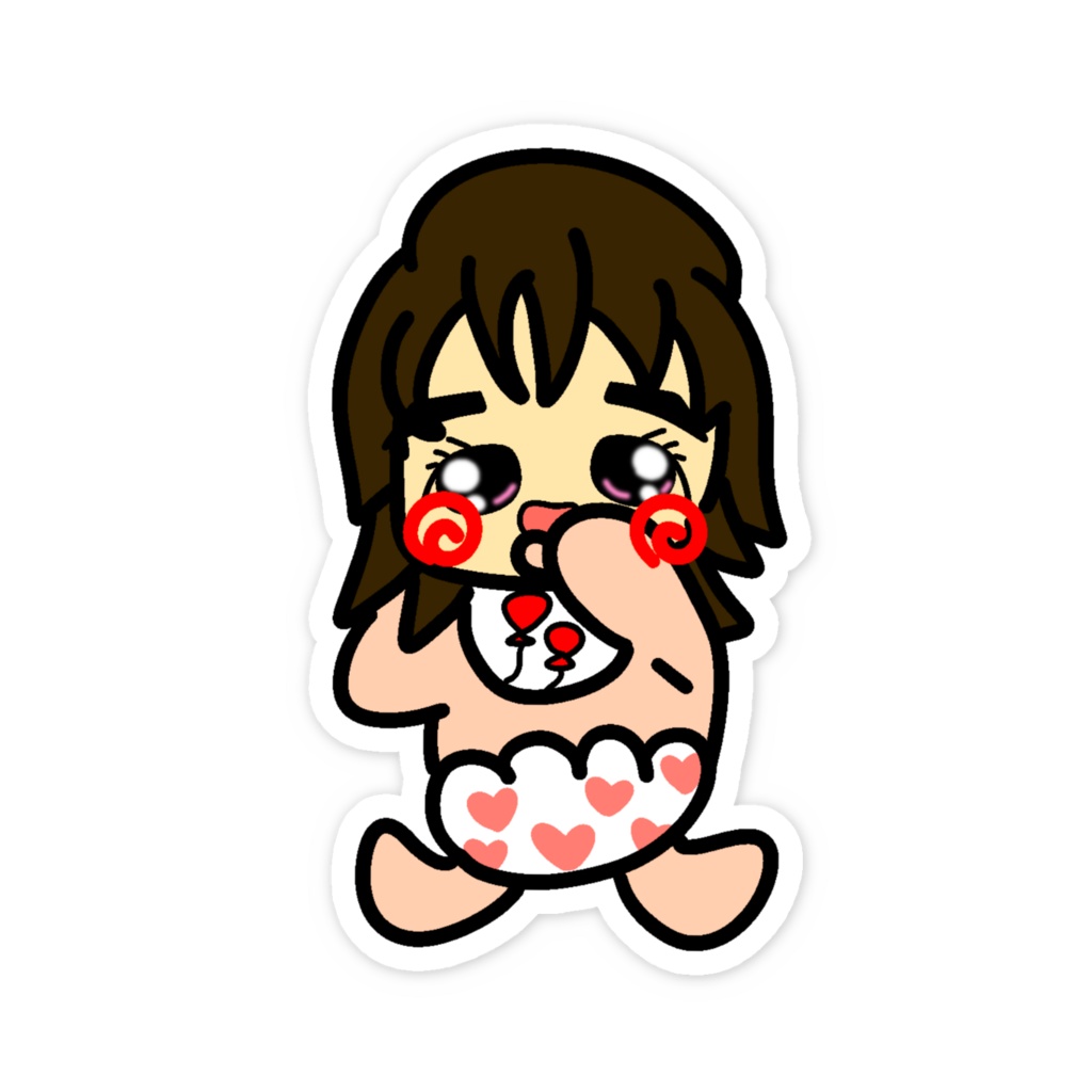 主張が強いベイビー🍼女の子👶🏻【1】ステッカー