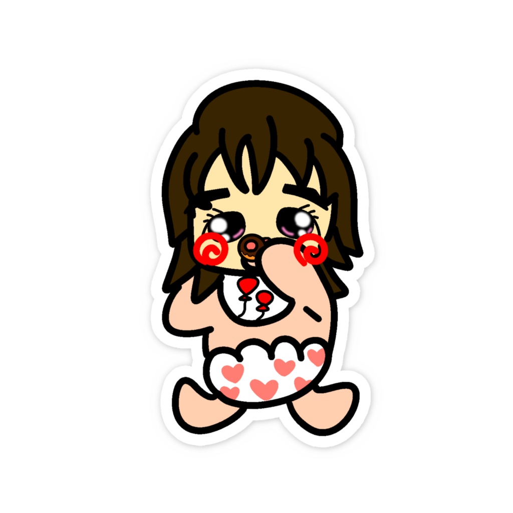 主張が強いベイビー🍼女の子👶🏻🍩【1】ステッカー