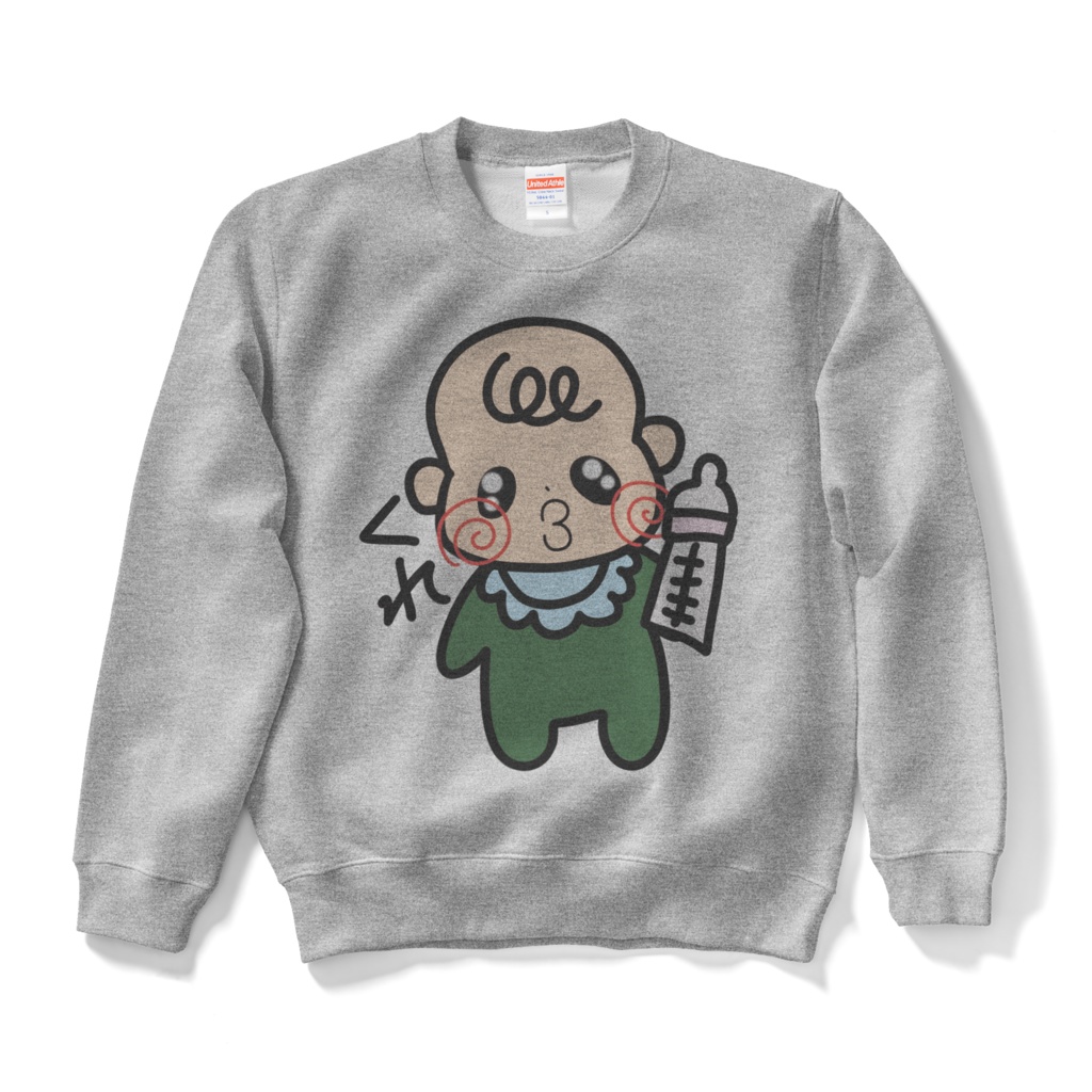 【ごんくん】主張が強いベイビー　スウェット灰色