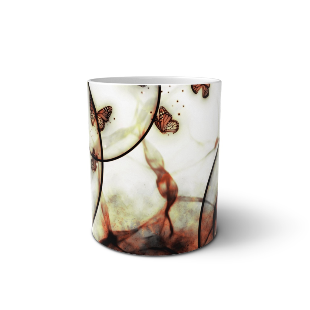 渋い蝶々達 マグカップ