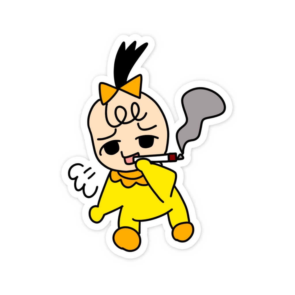 【スモモちゃん】主張が強いベイビー スマホステッカー