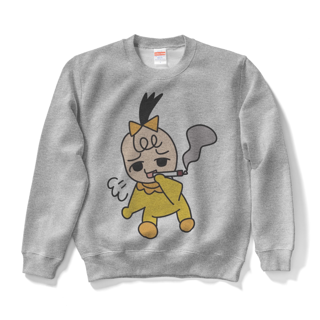 【スモモちゃん】主張が強いベイビー　スウェット灰色