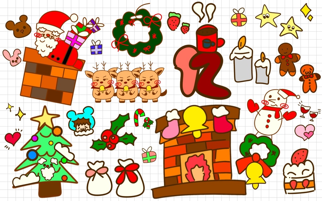 25.クリスマス🎄ステッカー