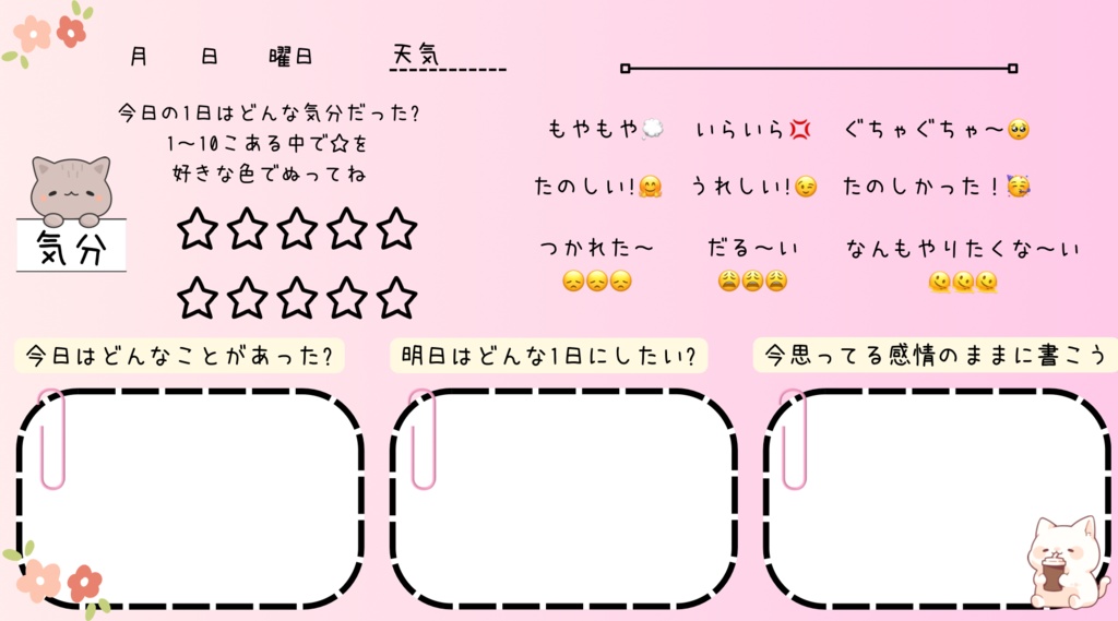 今日の気分メモ✍️👀自分のことをもっと知ろう編