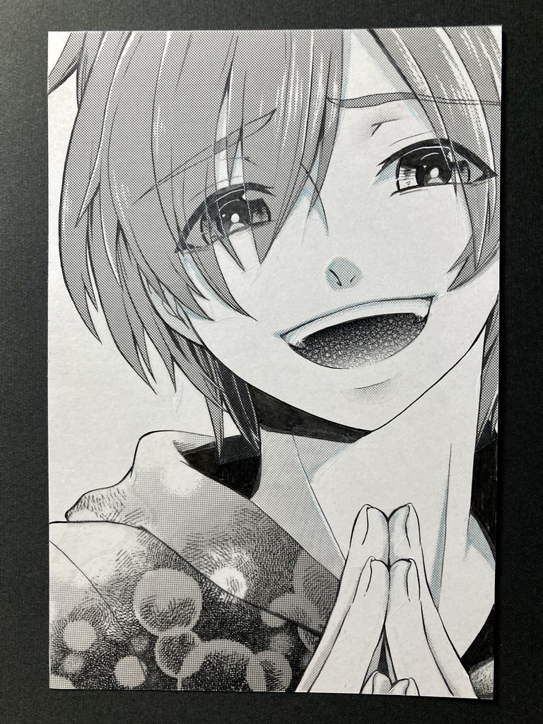 【ポストカード】白黒・カラーイラスト 原画 【A】