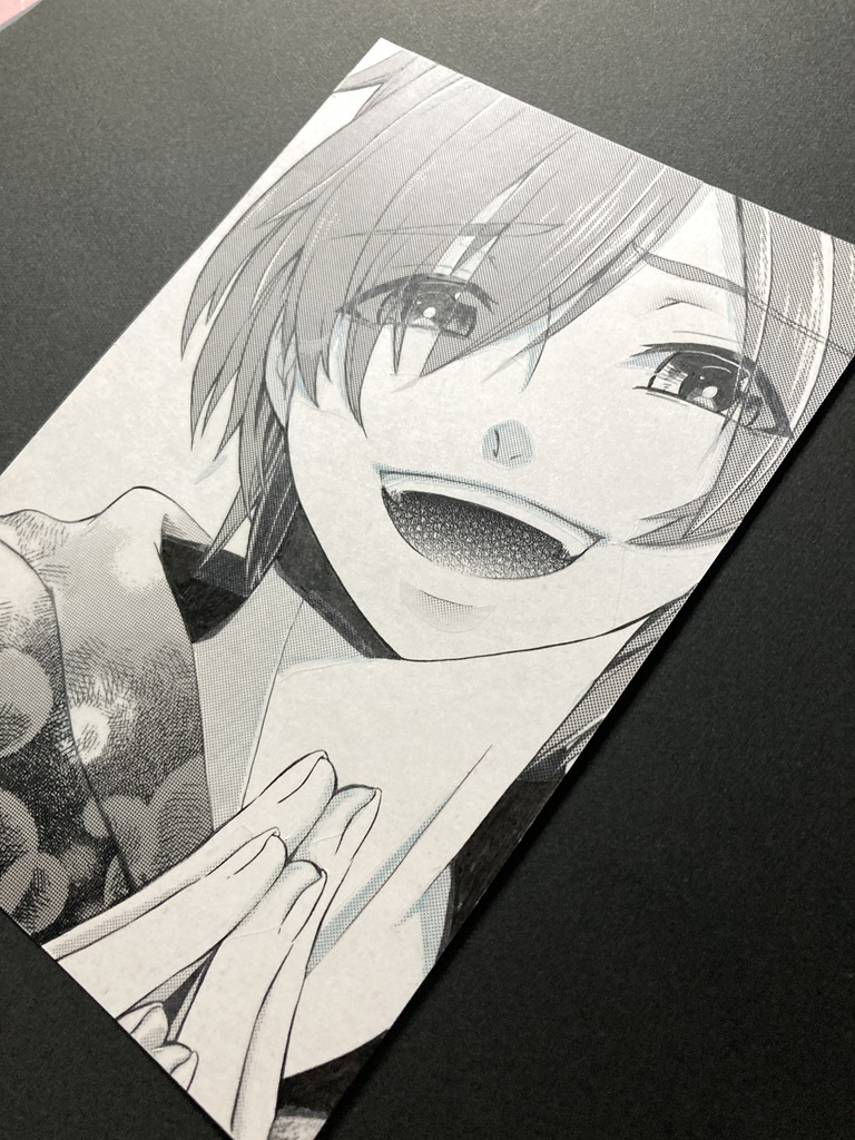 【ポストカード】白黒・カラーイラスト 原画 【A】