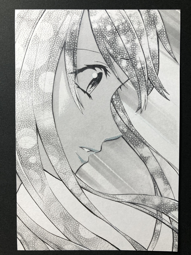 【ポストカード】白黒・カラーイラスト 原画 【B】