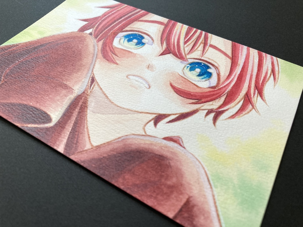 【ポストカード】カラーイラスト 原画 【三原色】