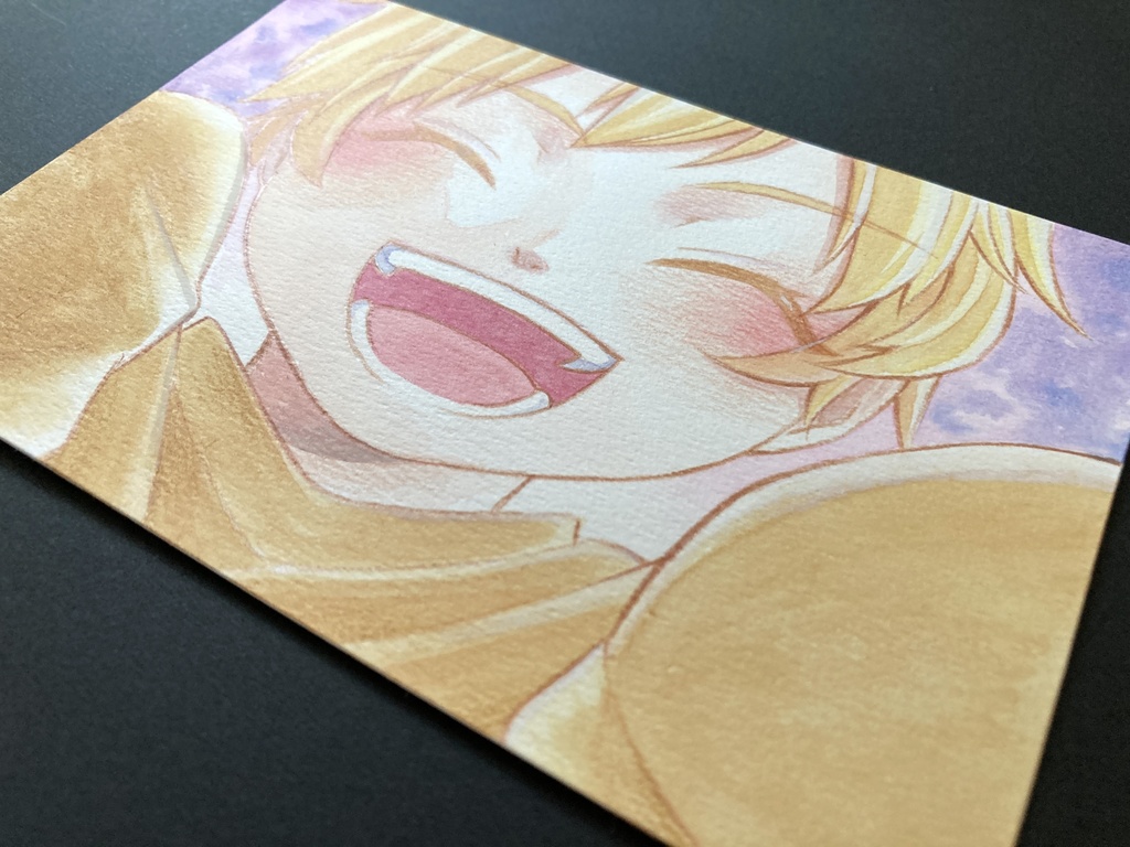 【ポストカード】カラーイラスト 原画 【三原色】