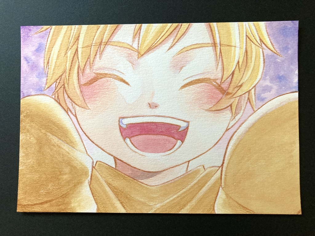 【ポストカード】カラーイラスト 原画 【三原色】