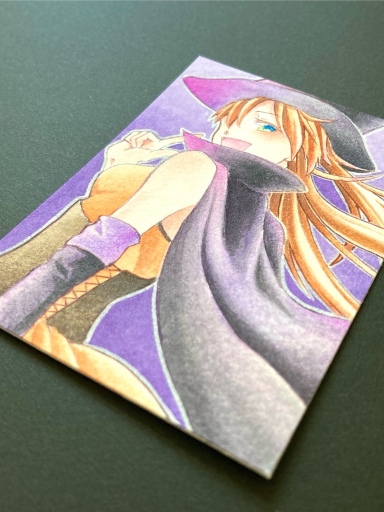 【ATC】カラーイラスト 原画 【ハロウィン】