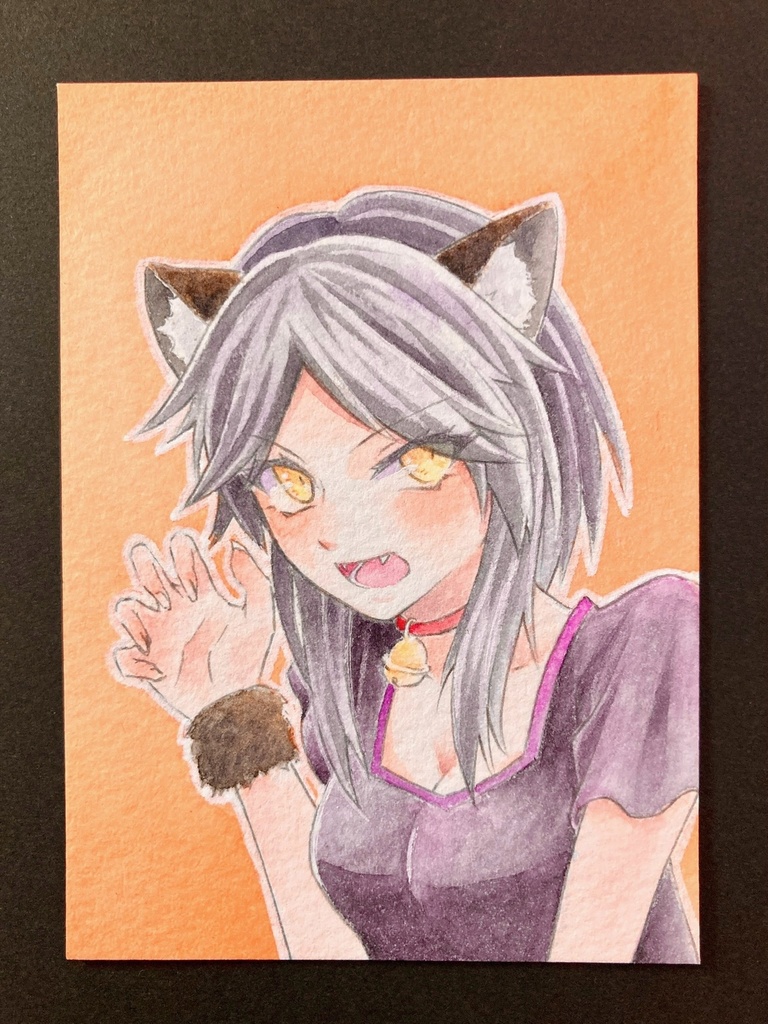 【ATC】カラーイラスト 原画 【ハロウィン】