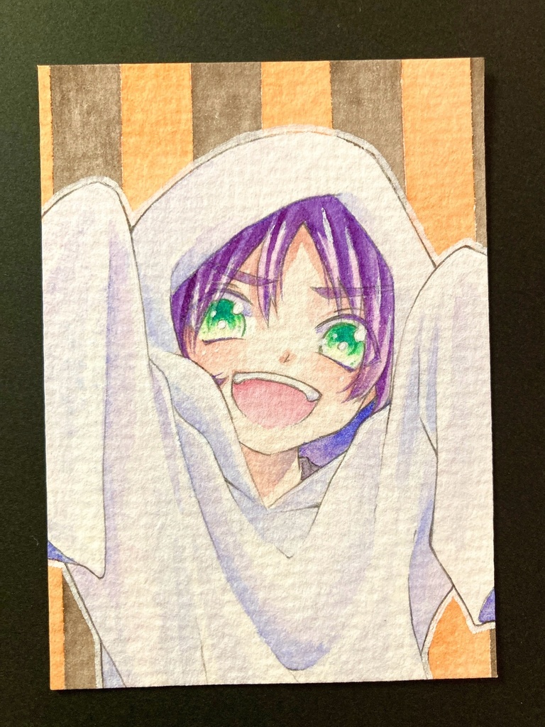 【ATC】カラーイラスト 原画 【ハロウィン】